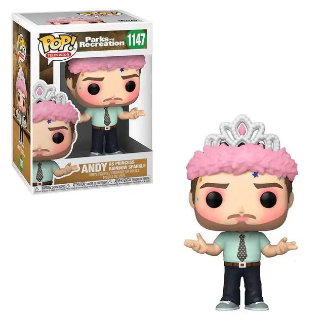 Alt view image 2 of 4 - FUNKO POP! TELEVISION: Parks & Recreation- Andy as Princess Rainbow Sparkle