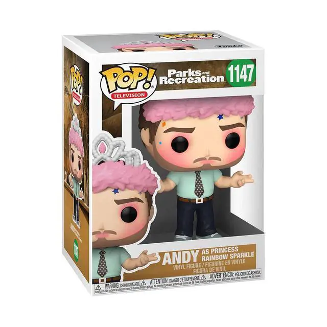 Alt view image 4 of 4 - FUNKO POP! TELEVISION: Parks & Recreation- Andy as Princess Rainbow Sparkle