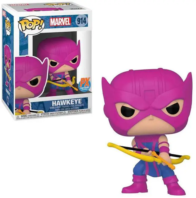 Alt view image 2 of 2 - Funko Marvel PX Exclusive POP Hawkeye Classic Outfit Vinyl Figure