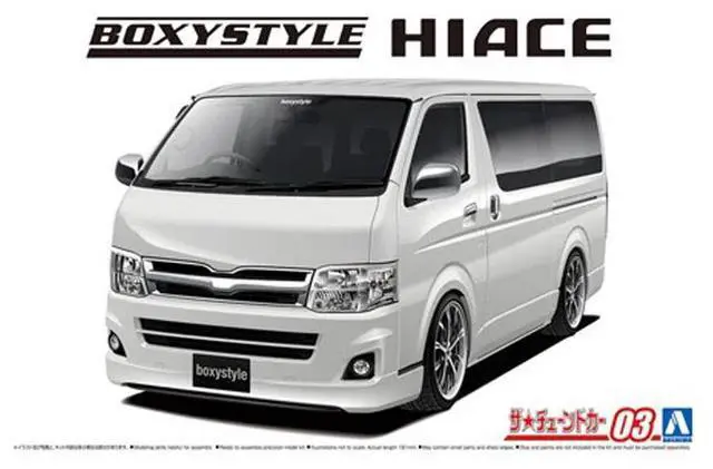 Main image of Aoshima: 1/24 Boxystyle TRH200V Toyota Hiace GL'10 Scale Model Kit #03