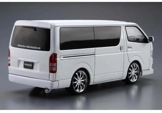 Alt view image 3 of 3 - Aoshima: 1/24 Boxystyle TRH200V Toyota Hiace GL'10 Scale Model Kit #03