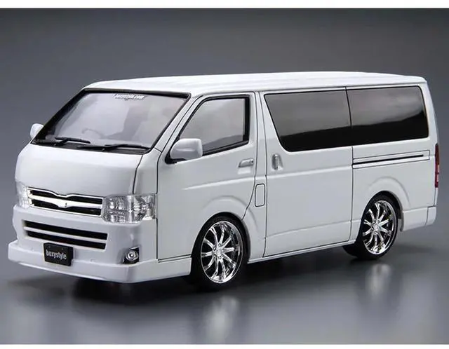 Alt view image 2 of 3 - Aoshima: 1/24 Boxystyle TRH200V Toyota Hiace GL'10 Scale Model Kit #03