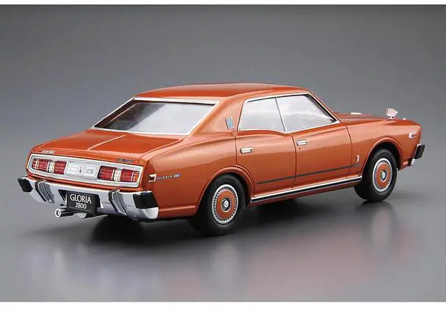 Alt view image 4 of 7 - Aoshima: 1/24 Nissan P332 Cedri/Gloria 4HT 280E Brougham '78 Scale Model Kit #53