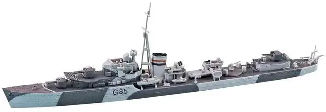 Alt view image 2 of 6 - Aoshima: 1/700 HMS Jupiter (British Destroyer) Scale Model Kit #915