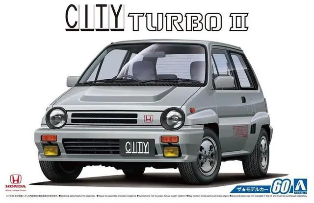 Alt view image 2 of 4 - Aoshima: 1/24 Honda AA City Turbo II '85 Scale Model Kit #60