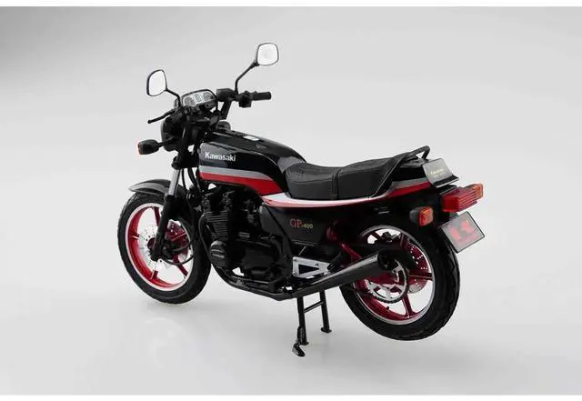 Alt view image 4 of 6 - Aoshima: 1/12 Kawasaki KZ400M Z400GP '82 with Custom Parts Scale Model Kit #57