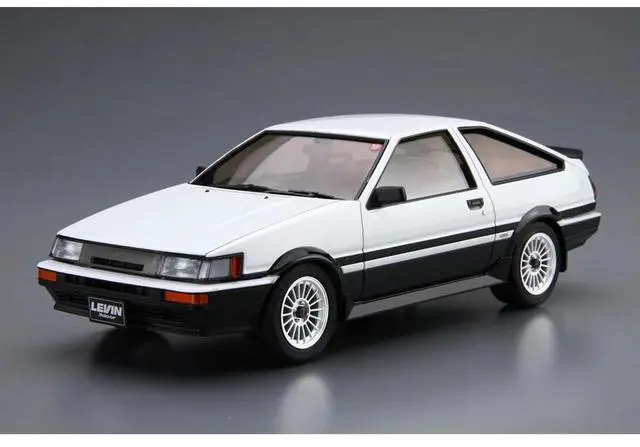 Alt view image 3 of 4 - Aoshima: 1/24 TOYOTA AE86 COROLLA LEVIN GT-APEX '85 Scale Model Kit #17