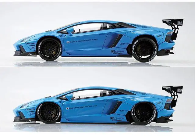 Alt view image 4 of 6 - Aoshima: 1/24 LB-Works Lamborghini Aventador Ver. 1 Scale Model Kit #17