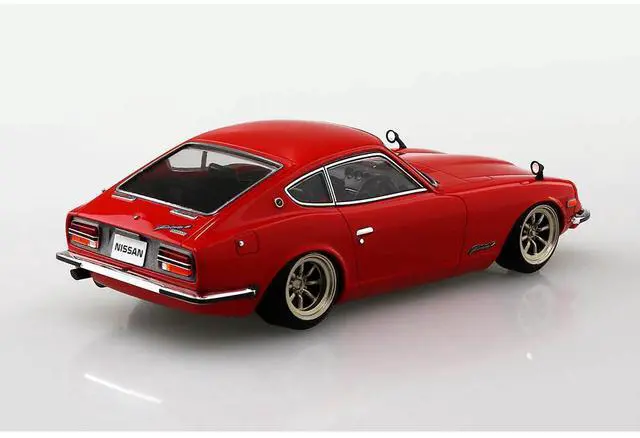 Alt view image 3 of 5 - Aoshima: 1/32 The Snap Kit Nissan S30 Fairlady Z Custom Wheel (Red) Scale Model Kit #13-SP1