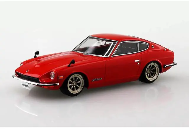 Alt view image 2 of 5 - Aoshima: 1/32 The Snap Kit Nissan S30 Fairlady Z Custom Wheel (Red) Scale Model Kit #13-SP1