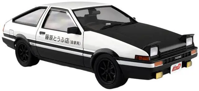 Main image of Aoshima: Initial D - Takumi Fujiwara's AE86 Trueno (Project D Ver.) 1/24 Scale Model Kit