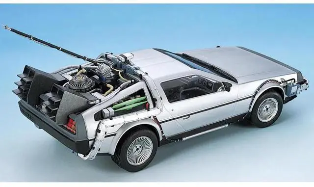 Alt view image 3 of 5 - Aoshima: Back to the Future Part I DeLorean 1/24 Scale Model Kit #BT-01