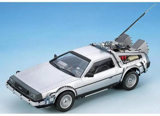 Alt view image 4 of 5 - Aoshima: Back to the Future Part I DeLorean 1/24 Scale Model Kit #BT-01