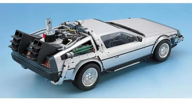 Alt view image 4 of 4 - Aoshima: Back to the Future Part II DeLorean 1/24 Scale Model Kit #BT-02