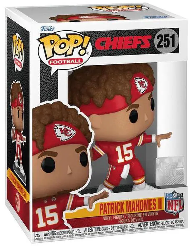 Alt view image 2 of 3 - Funko POP! NFL: Chiefs - Patrick Mahomes II in Red Headband Vinyl Figure #251