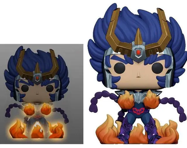 Main image of Funko POP! Saint Seiya -  Phoenix Ikki (Glow in the Dark) Vinyl Figure #810 Special Edition Exclusive [READ DESCRIPTION]