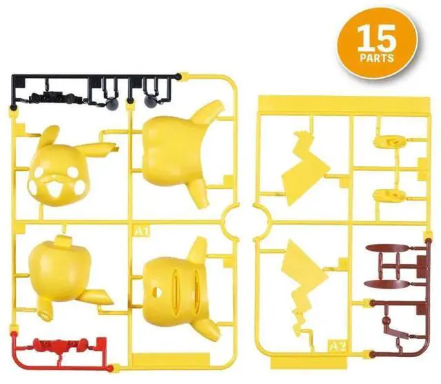 Alt view image 2 of 6 - Bandai Spirits: Pokemon - 01 Pikachu Model Kit Quick!!
