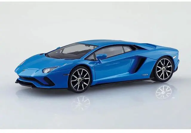 Alt view image 3 of 5 - Aoshima: 1/32 The Snap Kit Lamborghini Aventador S (Pearl Blue) Scale Model Kit #12-E