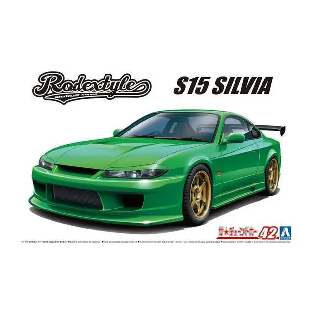 Alt view image 2 of 4 - Aoshima: 1/24 Nissan S15 Silvia Rodextyle '99 Scale Model Kit #42