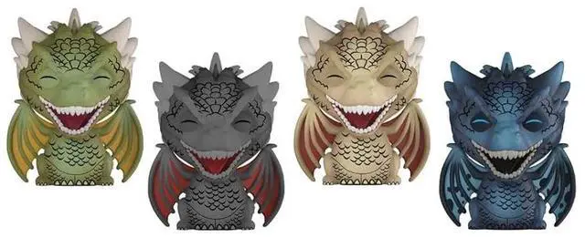Alt view image 2 of 2 - Funko Dorbz: Game of Thrones - Rhaegal, Drogon, Viserion, and Icy Viserion 4-Pack Vinyl Figure 2018 Summer Convention Exclusive