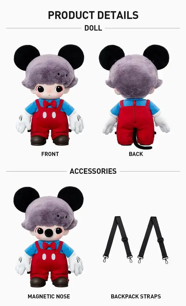 Alt view image 2 of 5 - POP MART: DIMOO WORLD X DISNEY Series-Mickey Vinyl Plush Bag