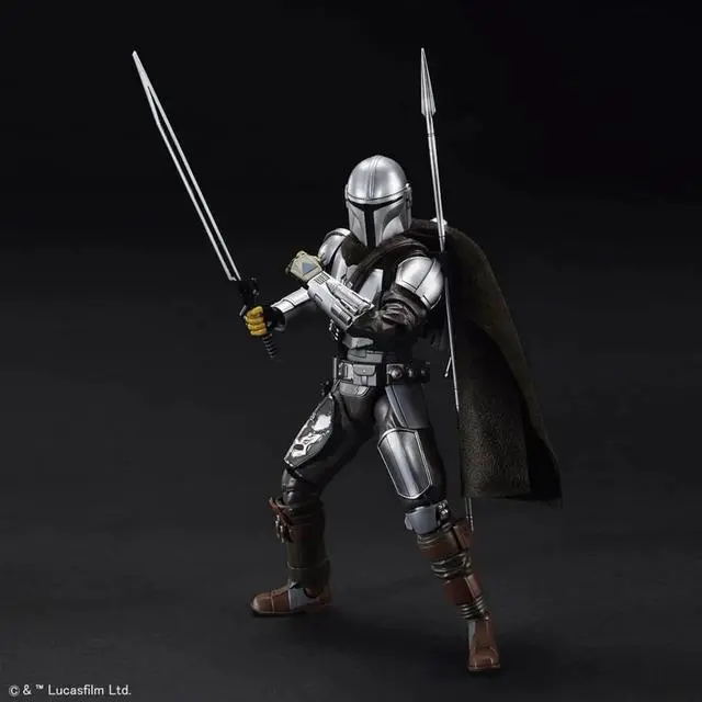 Alt view image 11 of 13 - Star Wars The Mandalorian (Vesker Armor) Silver Coating Ver. 1/12 Scale Color-coded Plastic Model