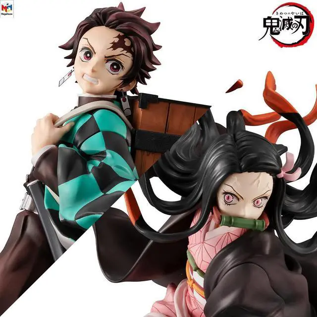 Alt view image 3 of 7 - GEM Series: Demon Slayer: Kimetsu no Yaiba - Kamado Siblings (Tanjiro and Nezuko) Figure