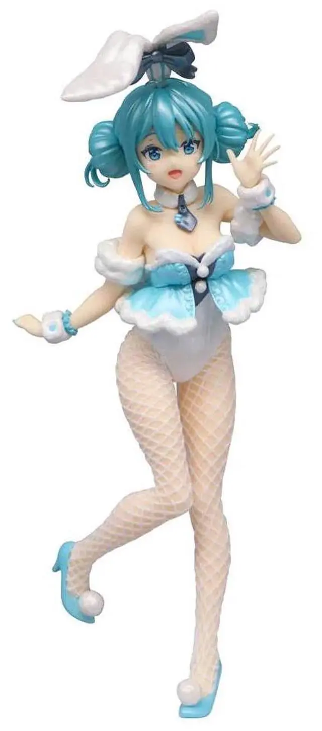 Main image of FuRyu: BiCute Bunnies - Hatsune Miku White Rabbit (Baby Blue ver.) Figure