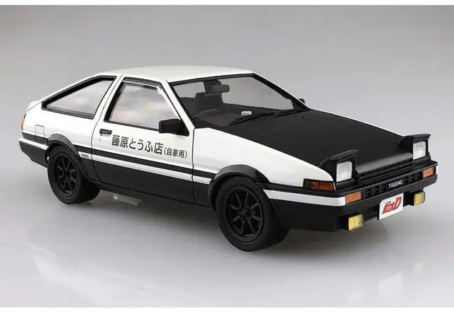 Alt view image 3 of 6 - Aoshima: 1/24 Initial D - Takumi Fujiwara AE86 Trueno Comics Vol. 37 Scale Model Kit #6