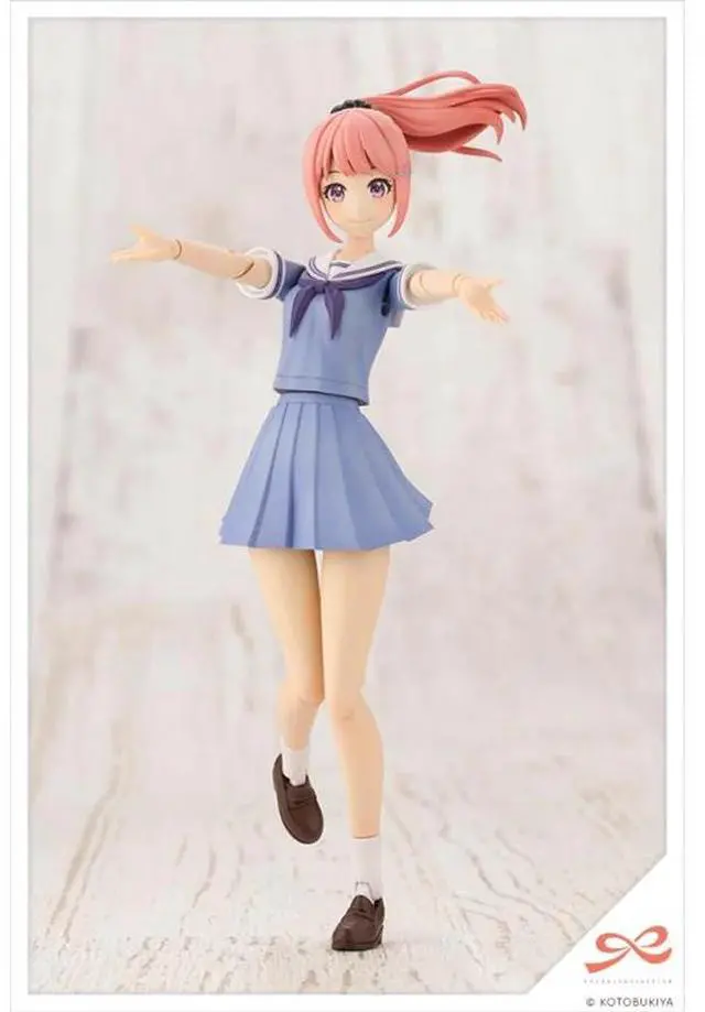 Alt view image 2 of 6 - KOTOBUKIYA Plastic Model Kits: Sousai Shoujo Teien - Madoka Yuki High School Summer Clothes (Dreaming Style Milky Marine Ver.) 1/10 Scale Model Kit