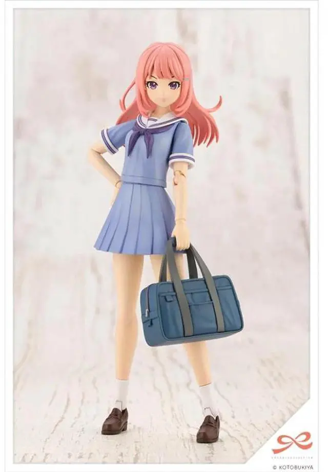 Alt view image 3 of 6 - KOTOBUKIYA Plastic Model Kits: Sousai Shoujo Teien - Madoka Yuki High School Summer Clothes (Dreaming Style Milky Marine Ver.) 1/10 Scale Model Kit