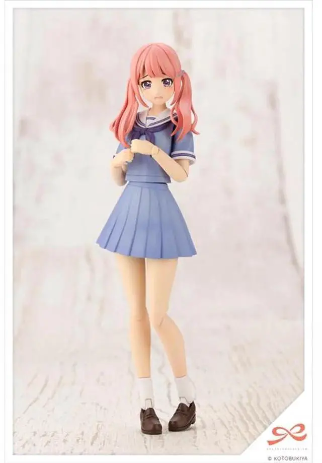 Alt view image 4 of 6 - KOTOBUKIYA Plastic Model Kits: Sousai Shoujo Teien - Madoka Yuki High School Summer Clothes (Dreaming Style Milky Marine Ver.) 1/10 Scale Model Kit