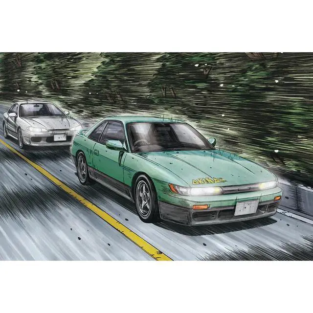 Alt view image 2 of 5 - Aoshima: 1/24 Initial D - Iketani Koichiro S13 Silvia Nissan Scale Model Kit #11