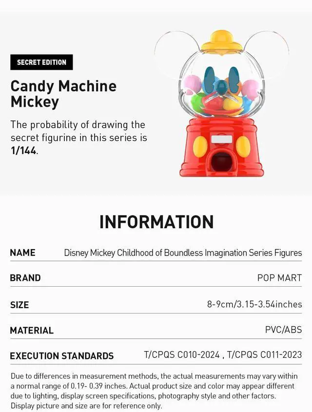 Alt view image 3 of 3 - POP MART: DISNEY Mickey Childhood of Boundless Imagination Series Figures- 1 Blind Box