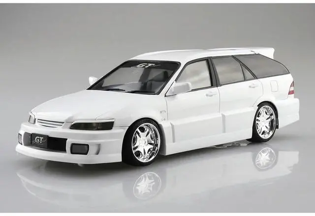 Alt view image 3 of 6 - Aoshima: 1/24 Garson Geraid GT CF6 Accord Wagon '97 (Honda) Scale Model Kit #63