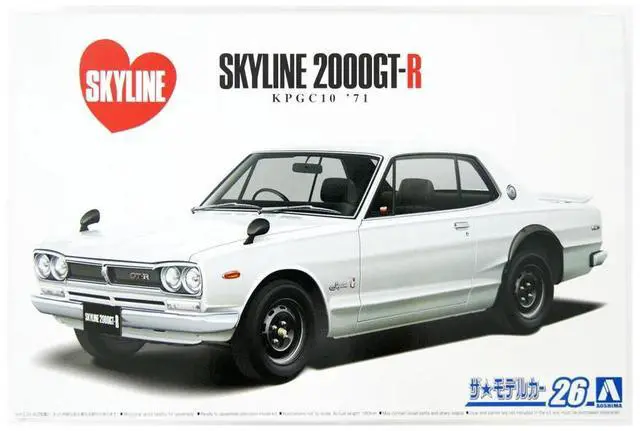 Alt view image 2 of 4 - Aoshima: 1/24 Nissan KPGC10 Skyline HT2000GT-R Scale Model Kit #26