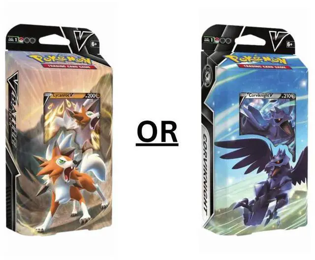 Alt view image 3 of 5 - Pokmon TCG: Lycanroc V or Corviknight V Battle Deck