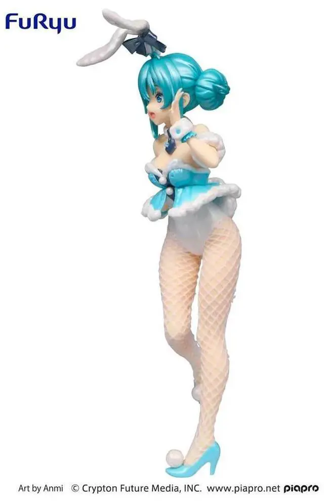 Alt view image 7 of 7 - FuRyu: BiCute Bunnies - Hatsune Miku White Rabbit (Pearl Color Ver.) Figure