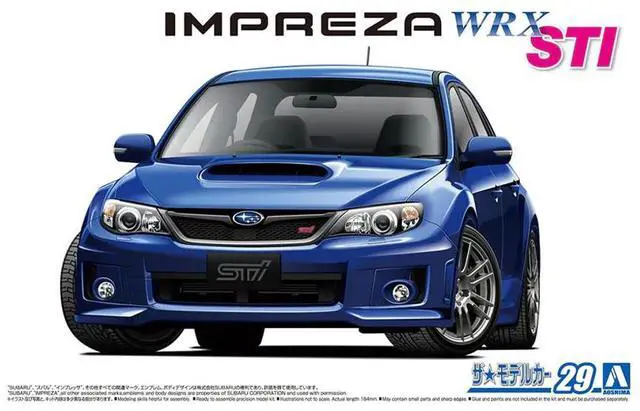 Main image of Aoshima: 1/24 SUBARU GRB IMPREZA WRX STI '10 Scale Model Kit #29