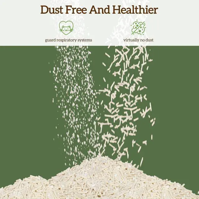 Alt view image 3 of 7 - Ezskuup Non-Stick Ultra Clumping Cassava Tofu Cat Litter, Odor Control Low Tracking Kitty Litter Pellets, Plant-Base Natural Ingredients Cat-Litter 9 lbs X 2 Packs