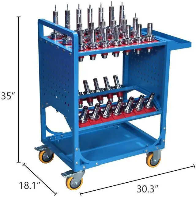 Main image of LOYISIKE US Stock CAT40 Tool Trolley CNC Machine Tool Accessories BT40 Taper Tool Holder