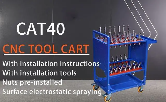 Alt view image 7 of 7 - LOYISIKE US Stock CAT40 Tool Trolley CNC Machine Tool Accessories BT40 Taper Tool Holder