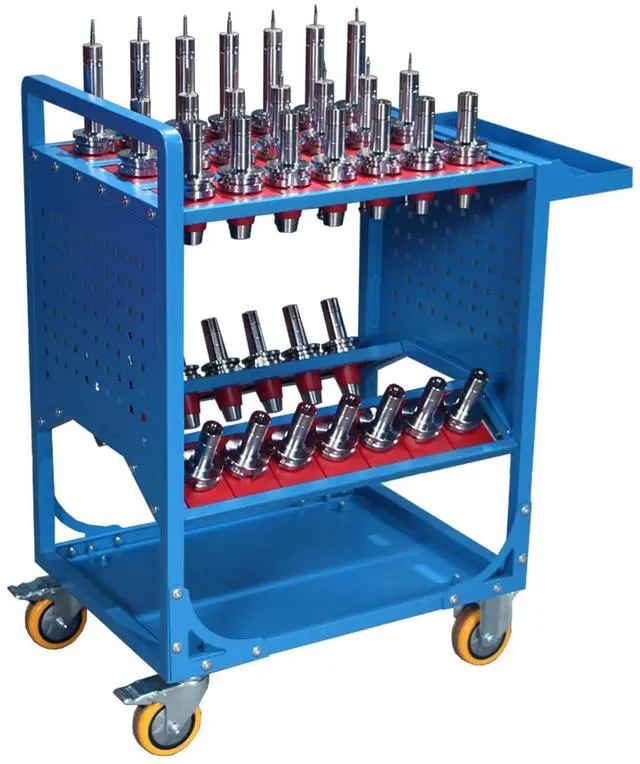 Alt view image 3 of 7 - LOYISIKE US Stock CAT40 Tool Trolley CNC Machine Tool Accessories BT40 Taper Tool Holder