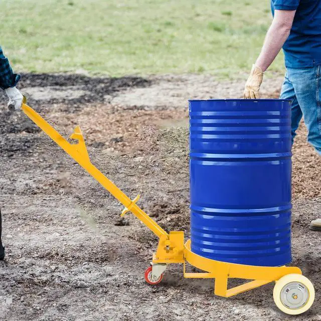 Alt view image 4 of 7 - LOYISIKE US Stock 55 Gallon Drum Dolly 1200lbs Capacity Oil Barrel Drum Roller Hand Cart