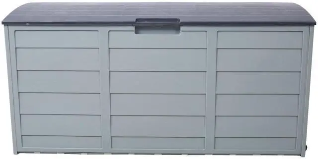 Alt view image 2 of 7 - LOYISIKE US Stock 75 Gallon Pool Deck Storage Box Resin Garden Tool Cabinet Pool Toys Box