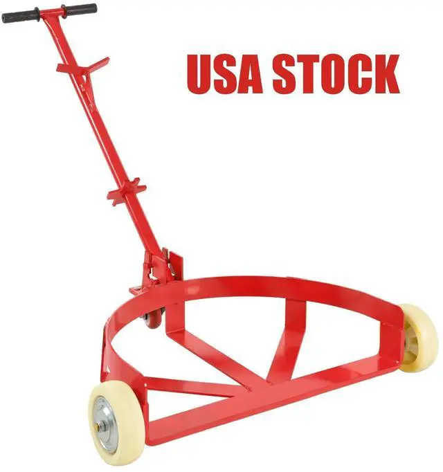 Main image of LOYISIKE US Stock 55 Gallon Drum Dolly 1200lbs Oil Barrel Drum Roller Hand Cart Red