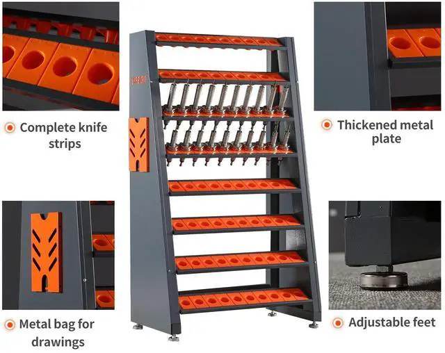 Alt view image 2 of 7 - LOYISIKE US Stock Tool Rack Multifunctional CNC Tool Holder CAT40 Tool Holder Accessories