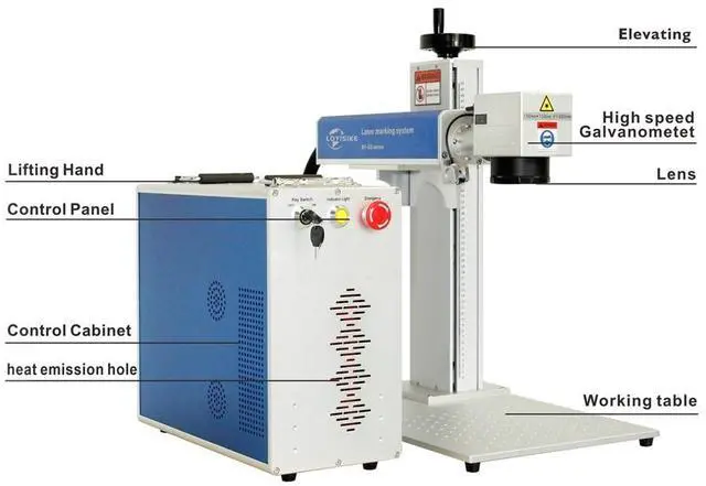 Alt view image 6 of 7 - LOYISIKE 100W MOPA M7JPT Laser Engraver MOPA Fiber Laser Marking Machine For Deep Marking