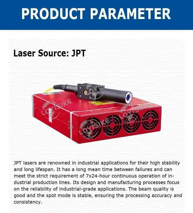 Alt view image 7 of 7 - LOYISIKE 100W MOPA M7JPT Laser Engraver MOPA Fiber Laser Marking Machine For Deep Marking