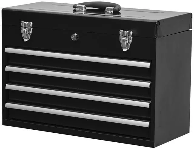 Alt view image 2 of 4 - LOYISIKE US Stock Portable 4 Drawer Steel Tool Box Garage and Warehouse Repair Metal Box
